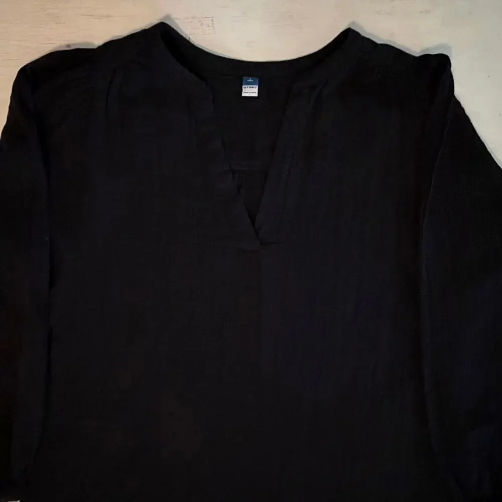 Old Navy Poet Swing Dress Womens Size L Tall Gauze Cotton Beach Lagenlook Boho